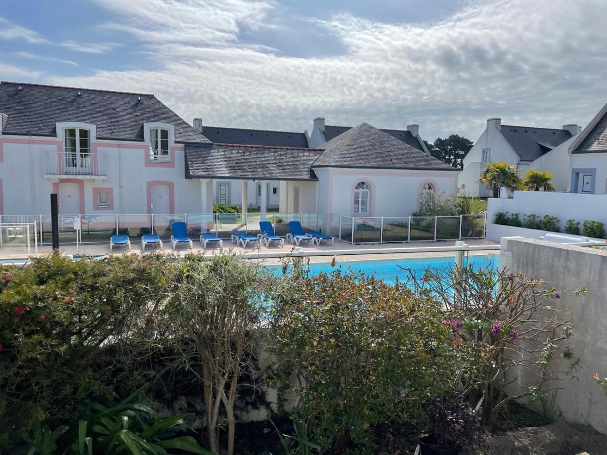 Maison De Vacances De 56 M2 Dans Residence Avec Piscine Chauffee Proche Plages Locmaria Zewnętrze zdjęcie